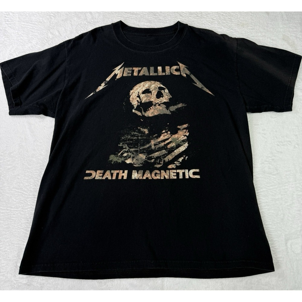 Vintage Metallica Death Magnetic World Tour Mens Shirt Y2K